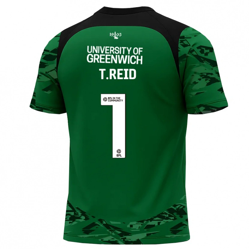 Danxen Dames Tommy Reid #1 Groen Zwart Keepersshirt 2025/26 T-Shirt