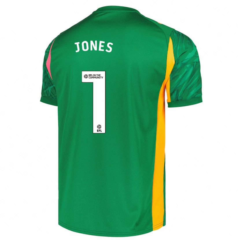 Danxen Dames Lucy Jones #1 Groen Roze Keepersshirt 2025/26 T-Shirt