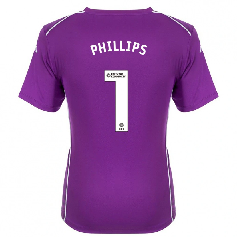 Danxen Dames Dillon Phillips #1 Paars Wit Keepersshirt 2025/26 T-Shirt