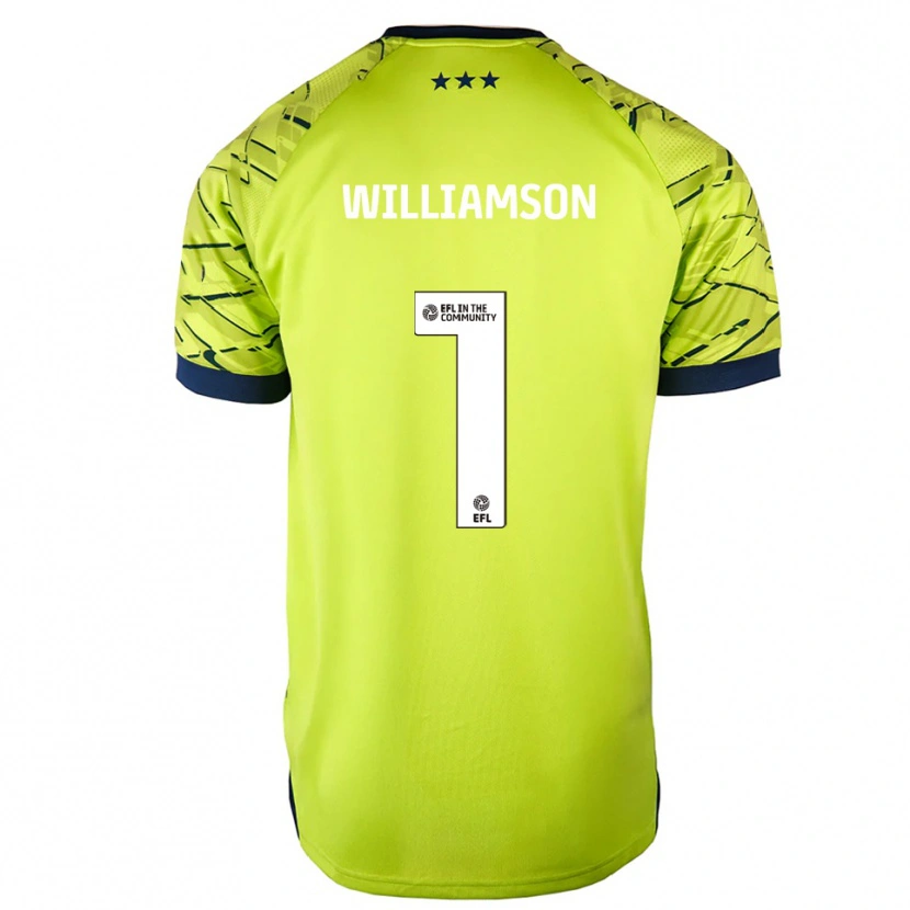 Danxen Dames Woody Williamson #1 Groen Geel Keepersshirt 2025/26 T-Shirt