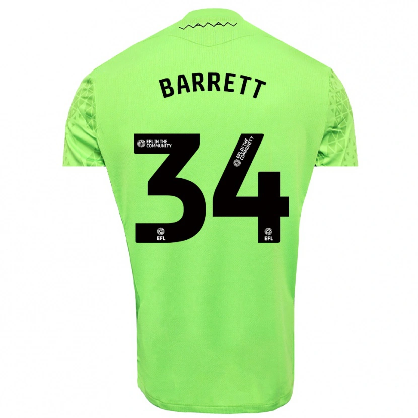 Danxen Dames Killian Barrett #34 Limoen Zwart Keepersshirt 2025/26 T-Shirt