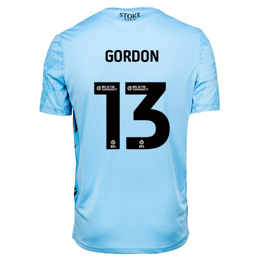 Danxen Dames Jonathon Gordon #13 Hemelsblauw Zwart Keepersshirt 2025/26 T-Shirt