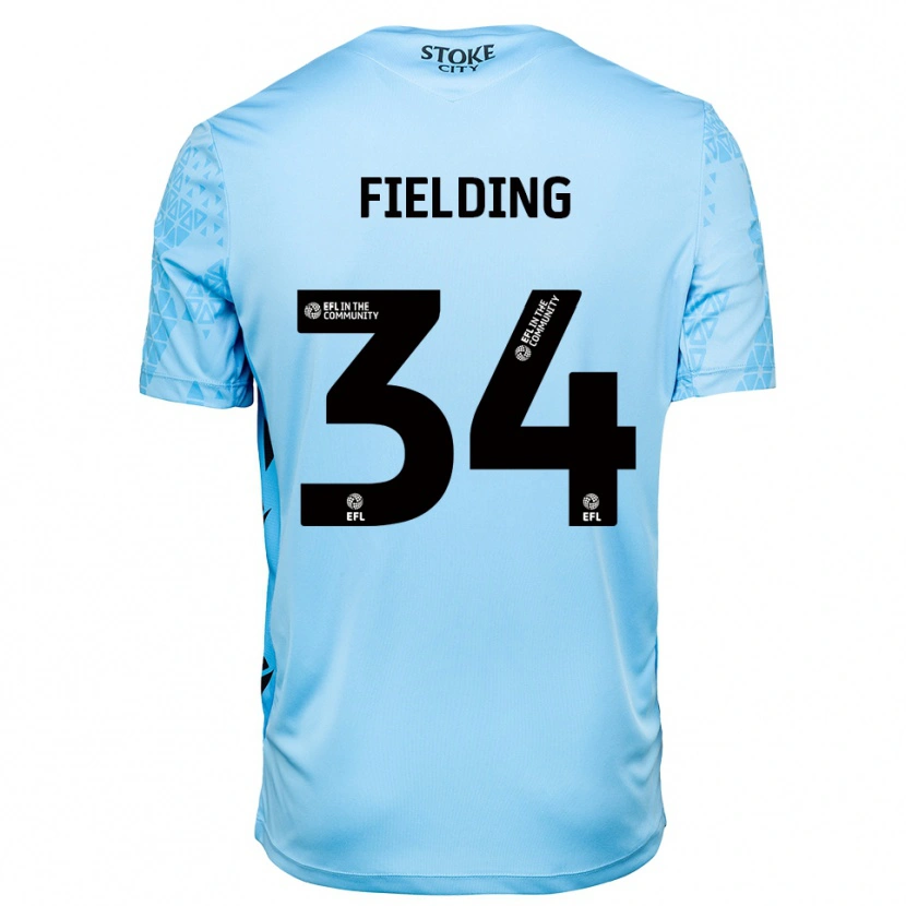Danxen Dames Frank Fielding #34 Hemelsblauw Zwart Keepersshirt 2025/26 T-Shirt