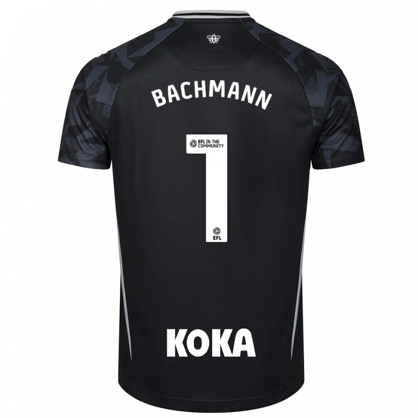 Danxen Dames Daniel Bachmann #1 Zwart Blauw Keepersshirt 2025/26 T-Shirt