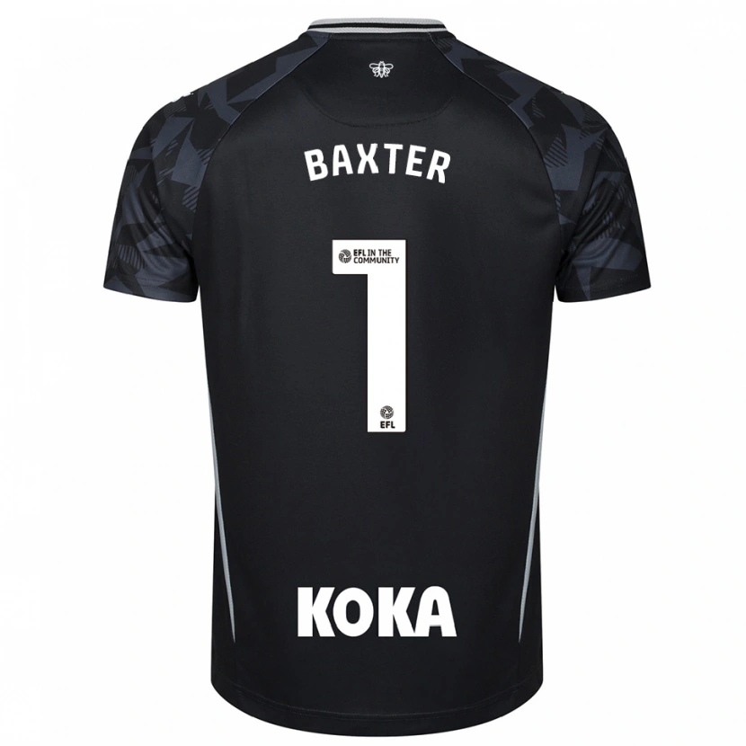Danxen Dames Nathan Baxter #1 Zwart Blauw Keepersshirt 2025/26 T-Shirt
