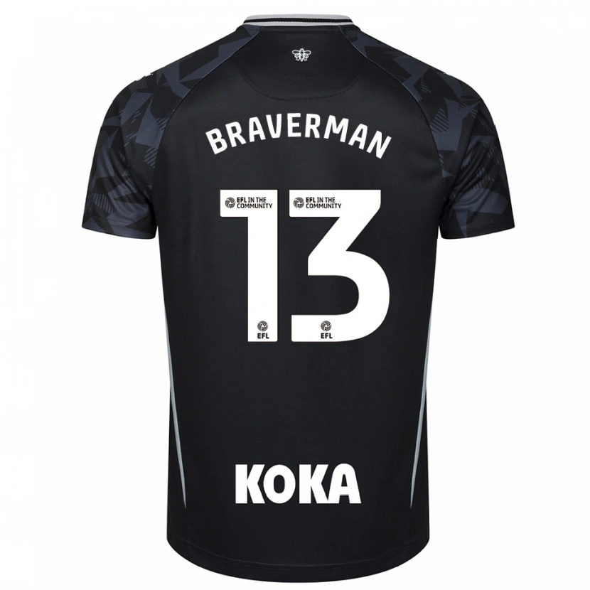 Danxen Dames Zack Braverman #13 Zwart Blauw Keepersshirt 2025/26 T-Shirt