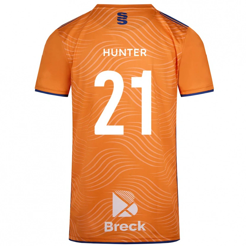 Danxen Dames Megan Hunter #21 Oranje Zwart Keepersshirt 2025/26 T-Shirt