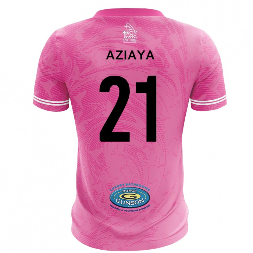 Danxen Dames David Aziaya #21 Roze Wit Keepersshirt 2025/26 T-Shirt