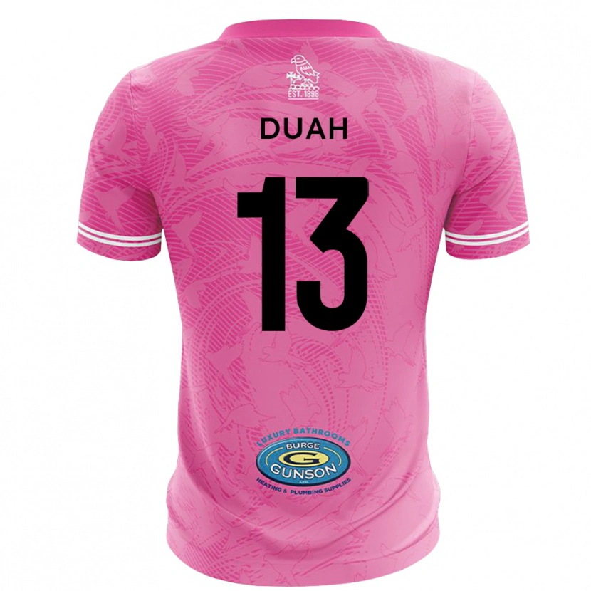 Danxen Dames Enos Duah #13 Roze Wit Keepersshirt 2025/26 T-Shirt