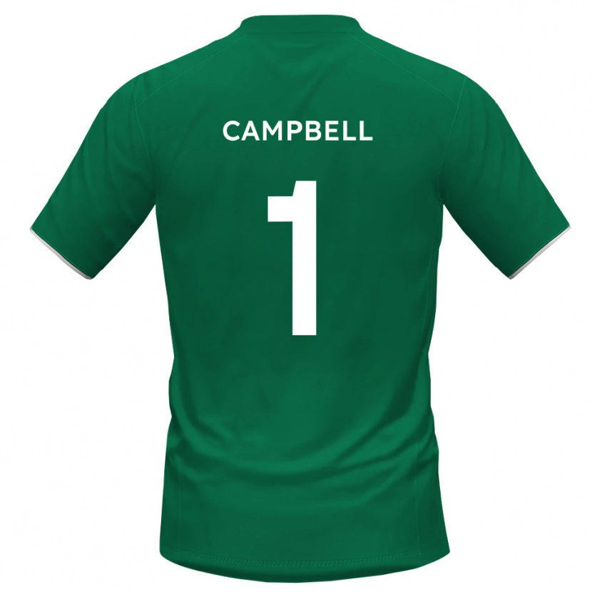 Danxen Dames Maison Campbell #1 Groen Wit Keepersshirt 2025/26 T-Shirt
