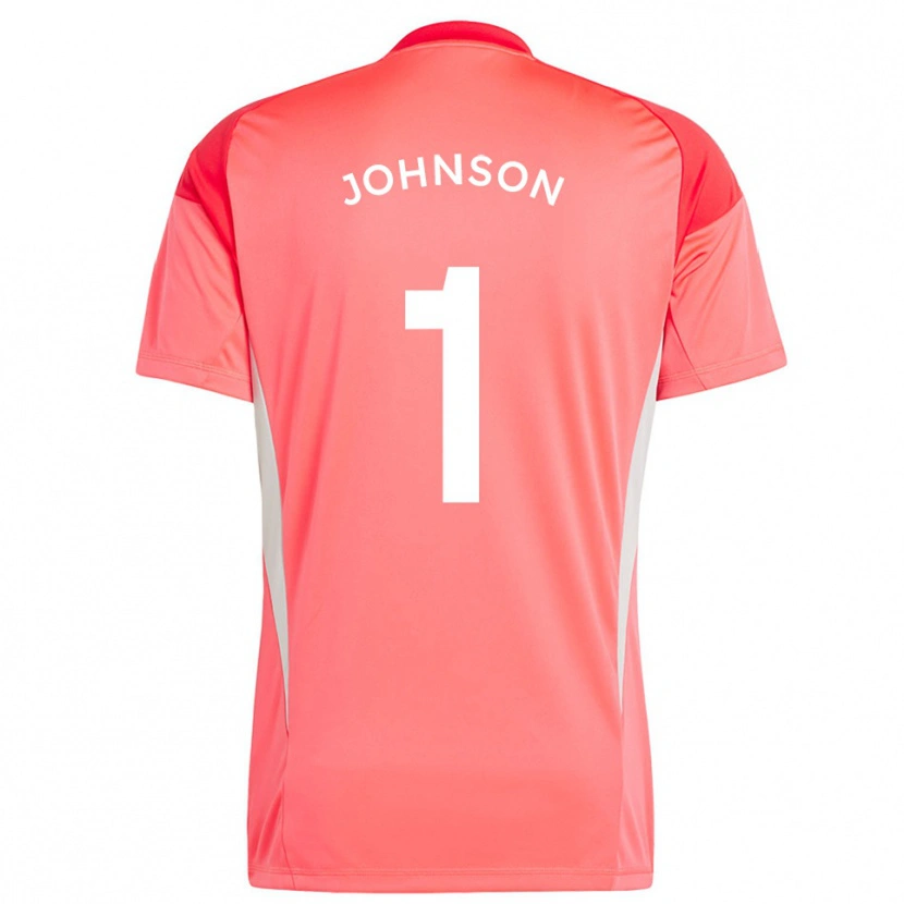 Danxen Dames Sam Johnson #1 Oranje Rood Keepersshirt 2025/26 T-Shirt