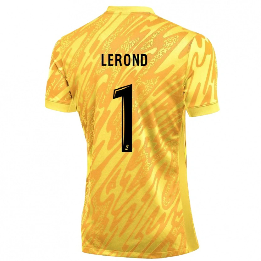 Danxen Dames Justine Lerond #1 Oranje Geel Keepersshirt 2025/26 T-Shirt