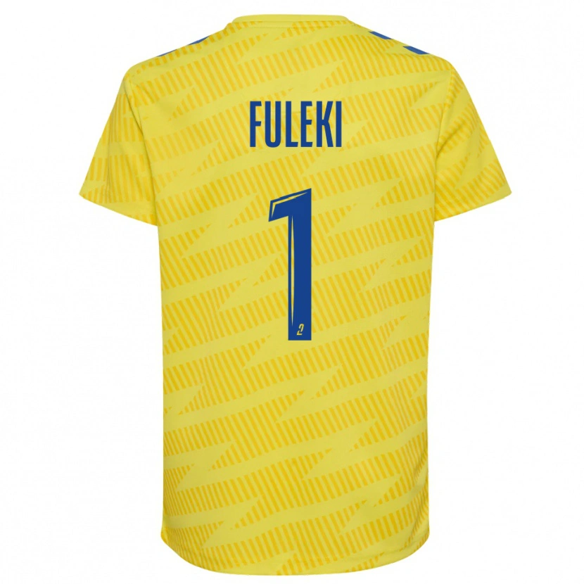 Danxen Dames Rafael Fuleki #1 Geel Blauw Keepersshirt 2025/26 T-Shirt