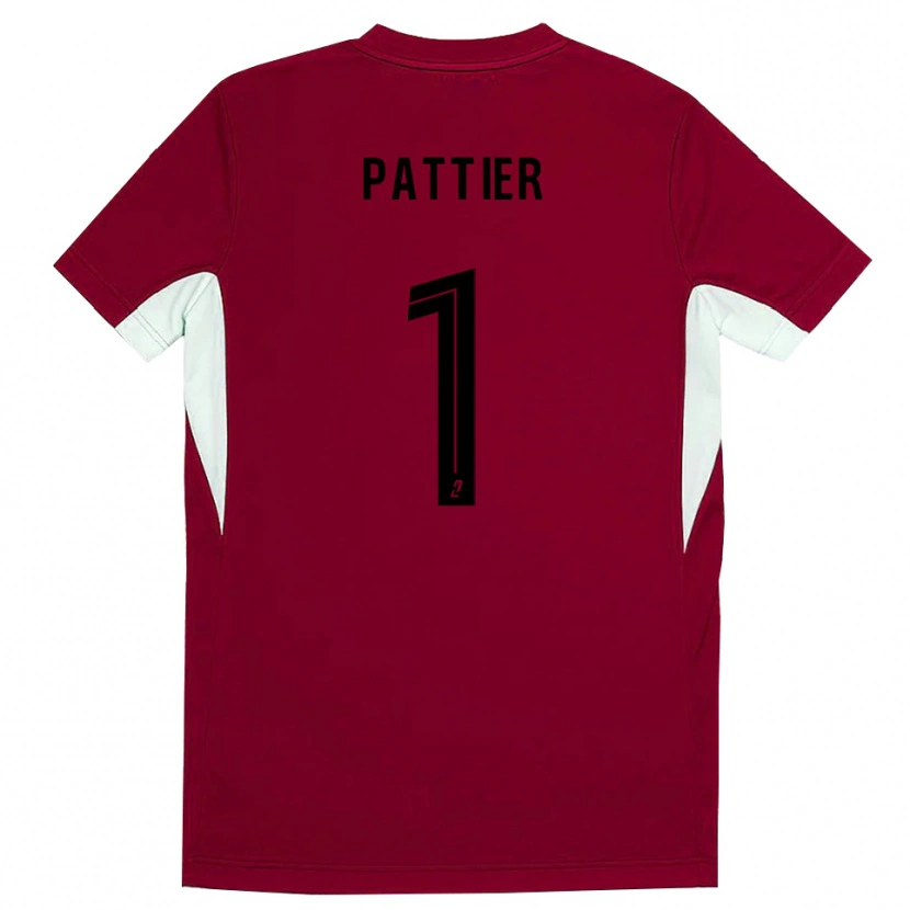 Danxen Dames Maxime Pattier #1 Rode Zwart Keepersshirt 2025/26 T-Shirt