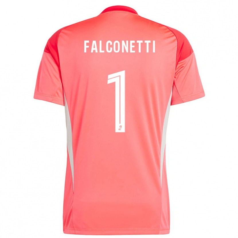 Danxen Dames Thomas Falconetti #1 Oranje Rood Wit Keepersshirt 2025/26 T-Shirt