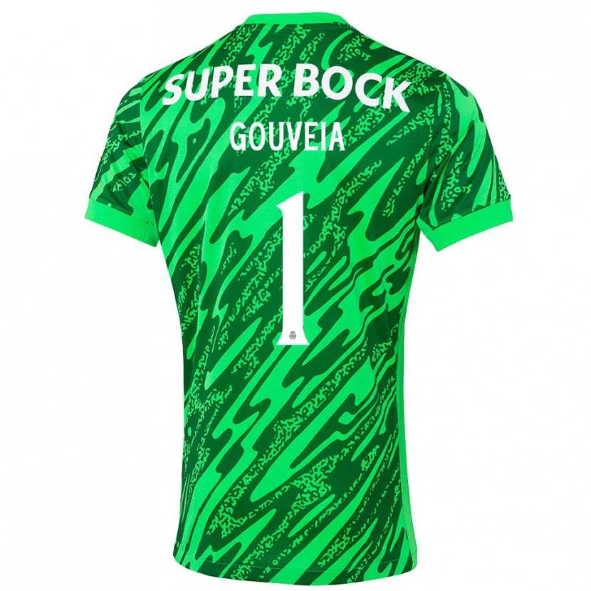 Danxen Dames Miguel Gouveia #1 Groen Wit Keepersshirt 2025/26 T-Shirt