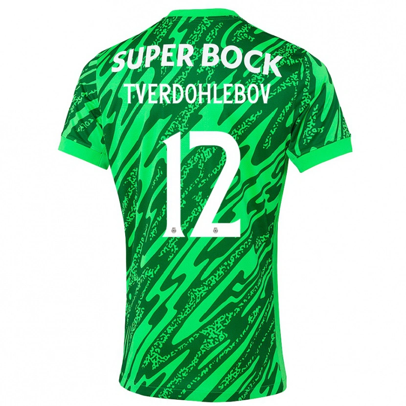 Danxen Dames Alex Tverdohlebov #12 Groen Wit Keepersshirt 2025/26 T-Shirt
