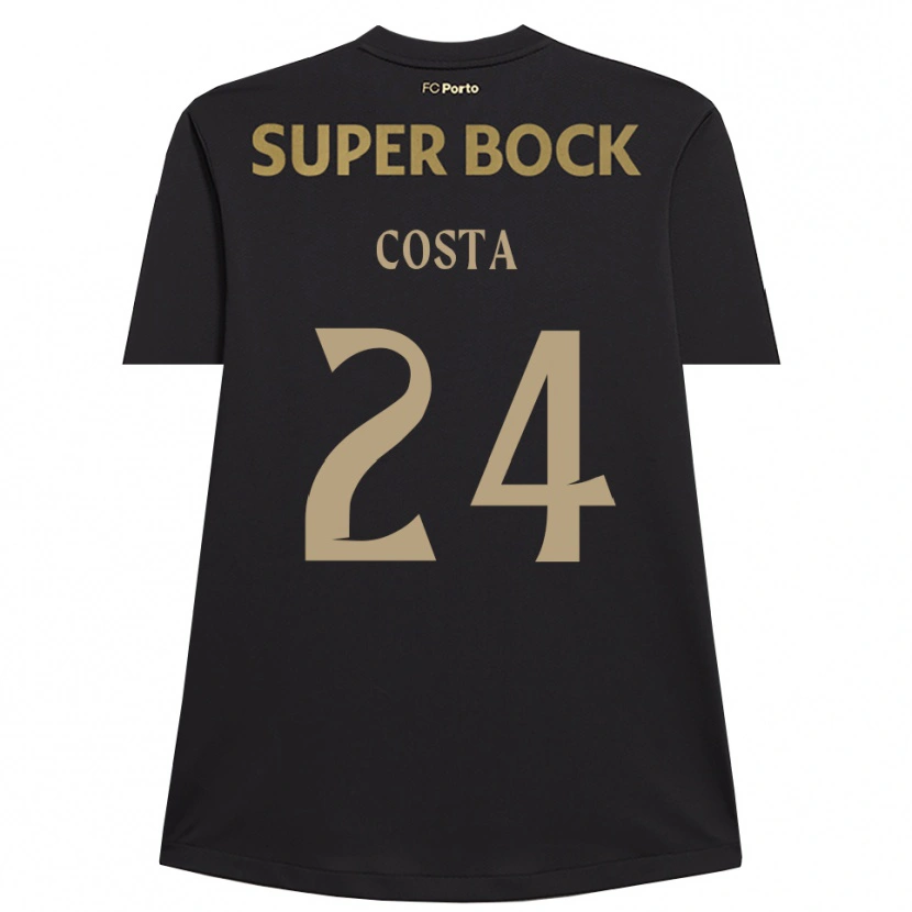 Danxen Dames João Costa #24 Zwart Bruin Keepersshirt 2025/26 T-Shirt