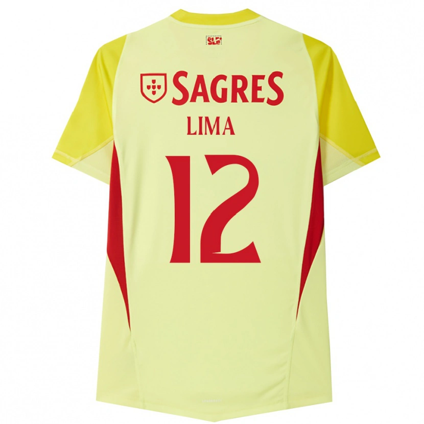Danxen Dames Thaís Lima #12 Geel Rood Keepersshirt 2025/26 T-Shirt