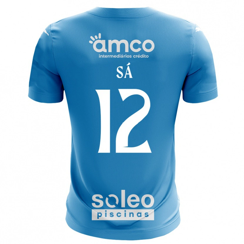 Danxen Dames Tiago Sá #12 Blauw Wit Keepersshirt 2025/26 T-Shirt