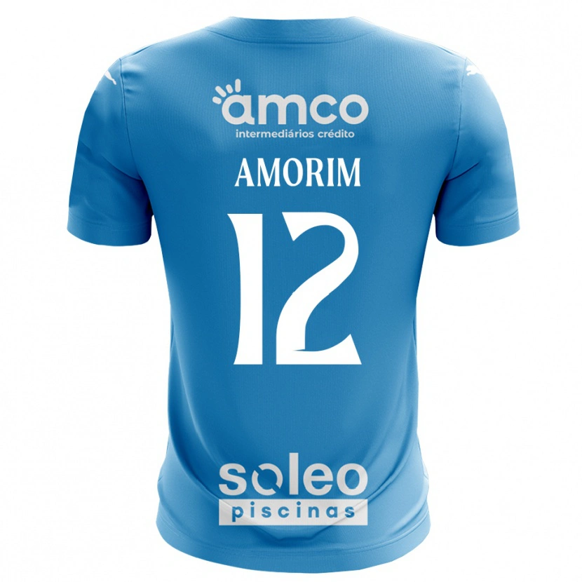 Danxen Dames Renato Amorim #12 Blauw Wit Keepersshirt 2025/26 T-Shirt