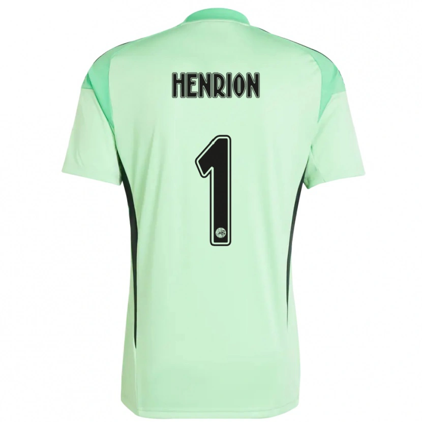Danxen Dames Martin Henrion #1 Lichtgroen Zwart Keepersshirt 2025/26 T-Shirt