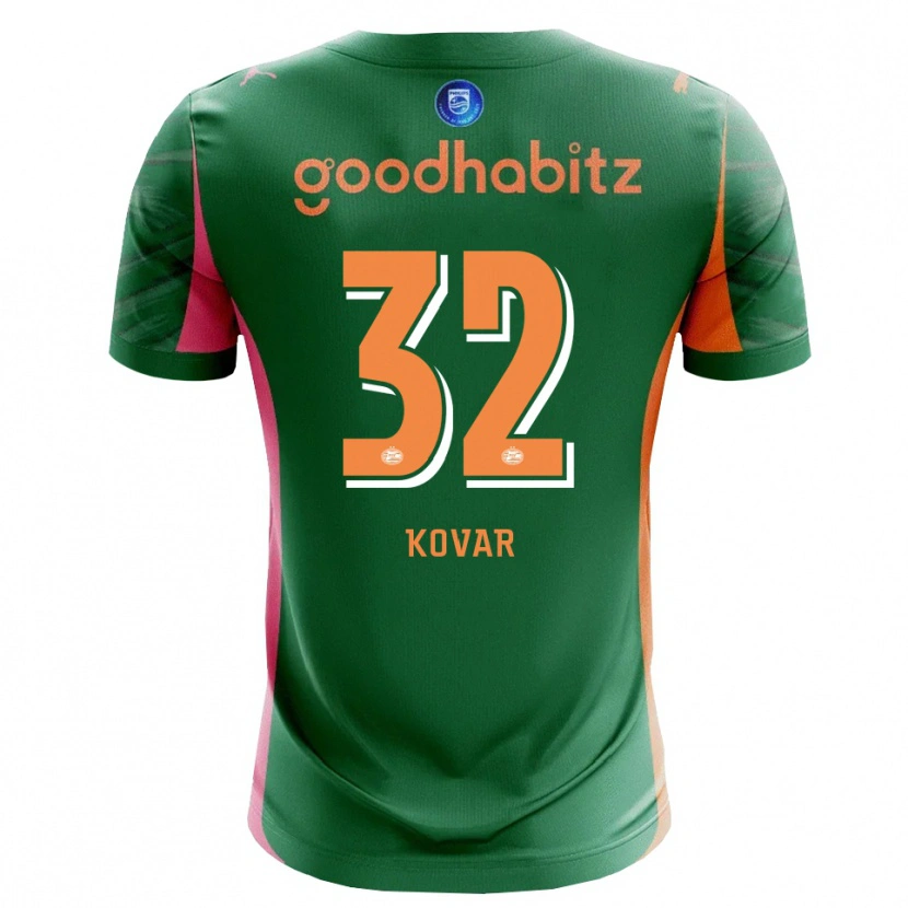 Danxen Dames Matej Kovar #32 Groen Oranje Keepersshirt 2025/26 T-Shirt