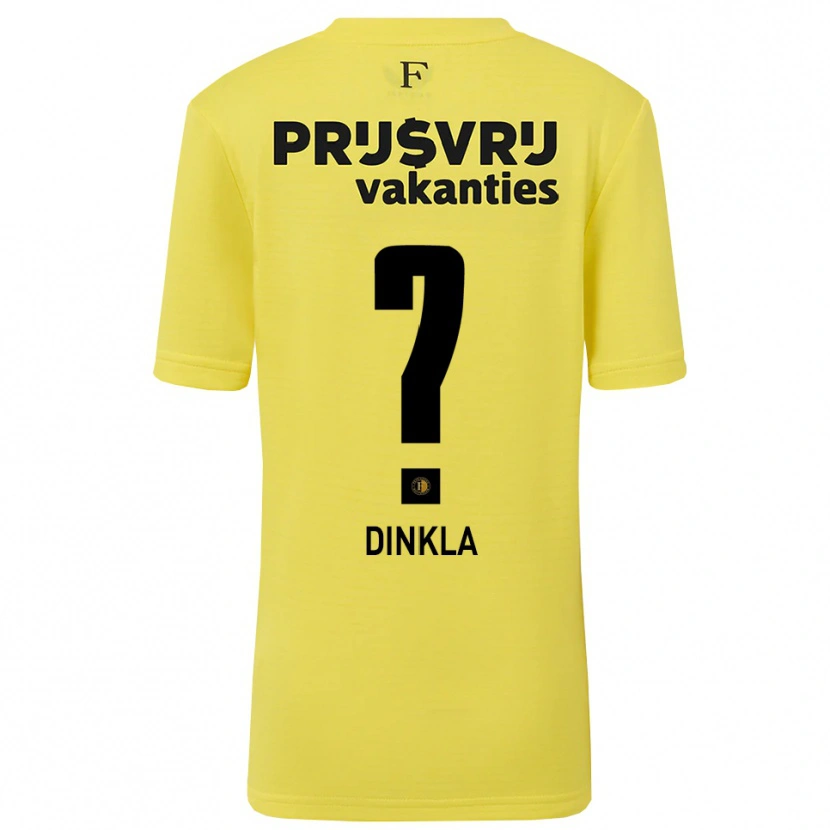 Danxen Dames Claire Dinkla #0 Geel Zwart Keepersshirt 2025/26 T-Shirt