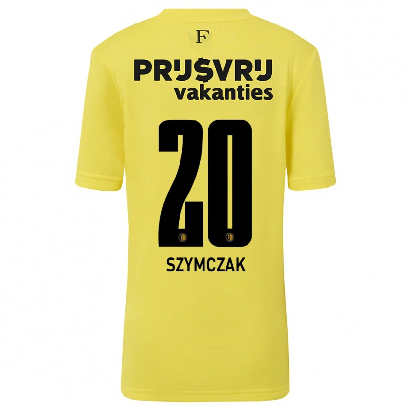Danxen Dames Oliwia Szymczak #20 Geel Zwart Keepersshirt 2025/26 T-Shirt