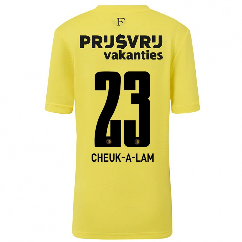 Danxen Dames Lee-Quincy Cheuk-A-Lam #23 Geel Zwart Keepersshirt 2025/26 T-Shirt