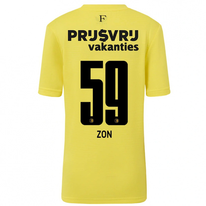 Danxen Dames Oier Zon #59 Geel Zwart Keepersshirt 2025/26 T-Shirt