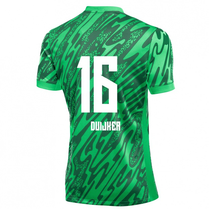 Danxen Dames Jaycen Duijker #16 Groen Wit Keepersshirt 2025/26 T-Shirt