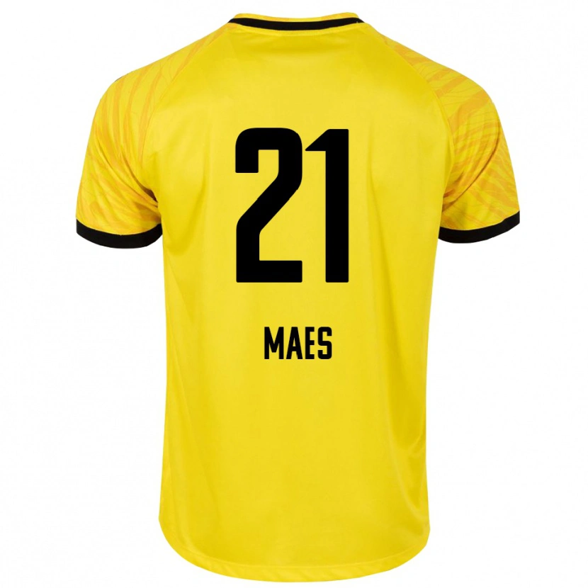 Danxen Dames Noa Maes #21 Geel Zwart Keepersshirt 2025/26 T-Shirt