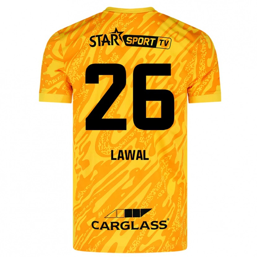 Danxen Dames Tobias Lawal #26 Oranje Geel Zwart Keepersshirt 2025/26 T-Shirt