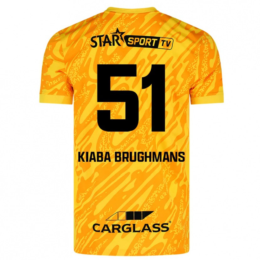 Danxen Dames Lucca Brughmans #51 Oranje Geel Zwart Keepersshirt 2025/26 T-Shirt