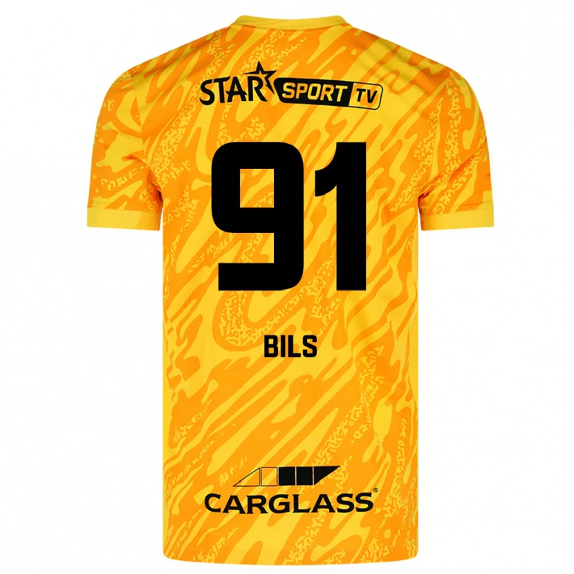 Danxen Dames Elise Bils #91 Oranje Geel Zwart Keepersshirt 2025/26 T-Shirt