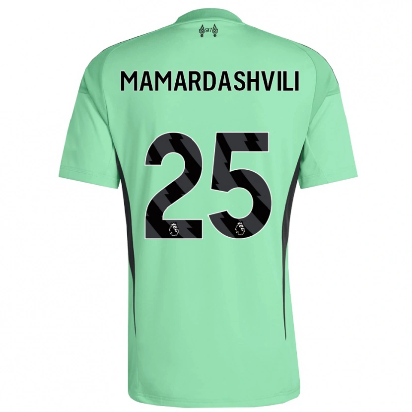 Danxen Dames Giorgi Mamardashvili #25 Aquamarijn Keepersshirt 2025/26 T-Shirt