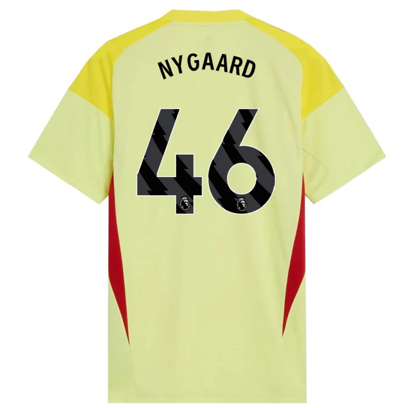 Danxen Dames Lucas Nygaard #46 Geel Rood Zwart Keepersshirt 2025/26 T-Shirt