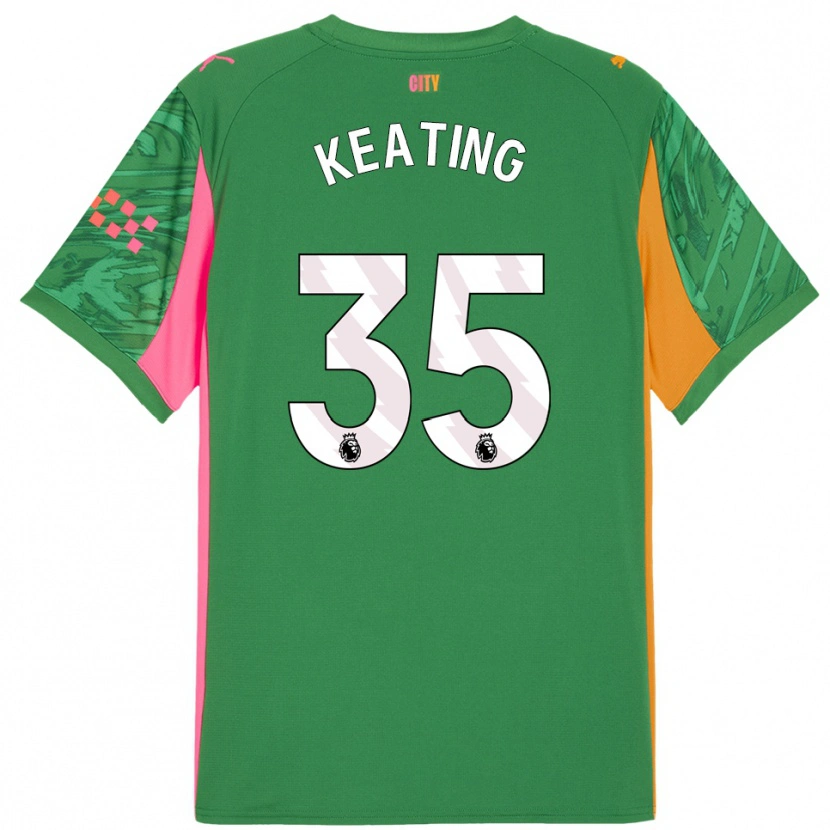 Danxen Dames Khiara Keating #35 Groen Oranje Keepersshirt 2025/26 T-Shirt