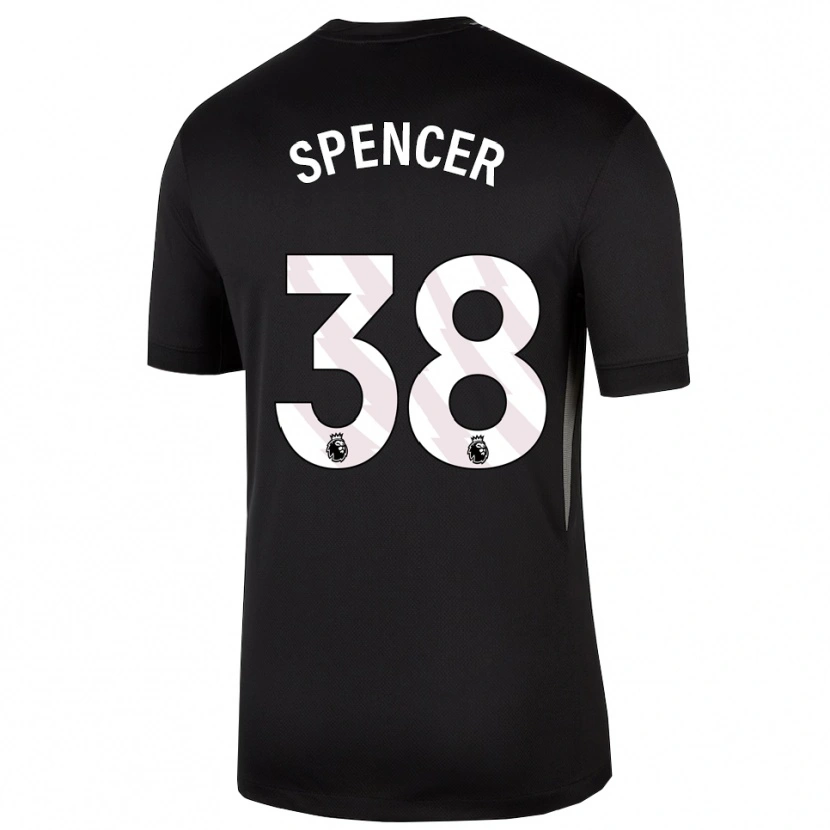 Danxen Dames Becky Spencer #38 Zwart Wit Keepersshirt 2025/26 T-Shirt