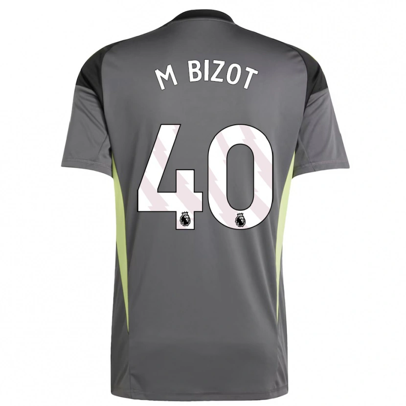 Danxen Dames Marco Bizot #40 Donkergrijs Zwart Keepersshirt 2025/26 T-Shirt