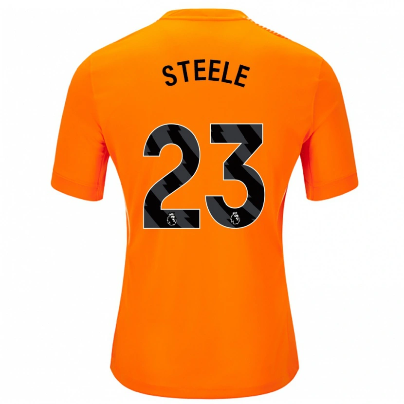 Danxen Dames Jason Steele #23 Oranje Zwart Keepersshirt 2025/26 T-Shirt