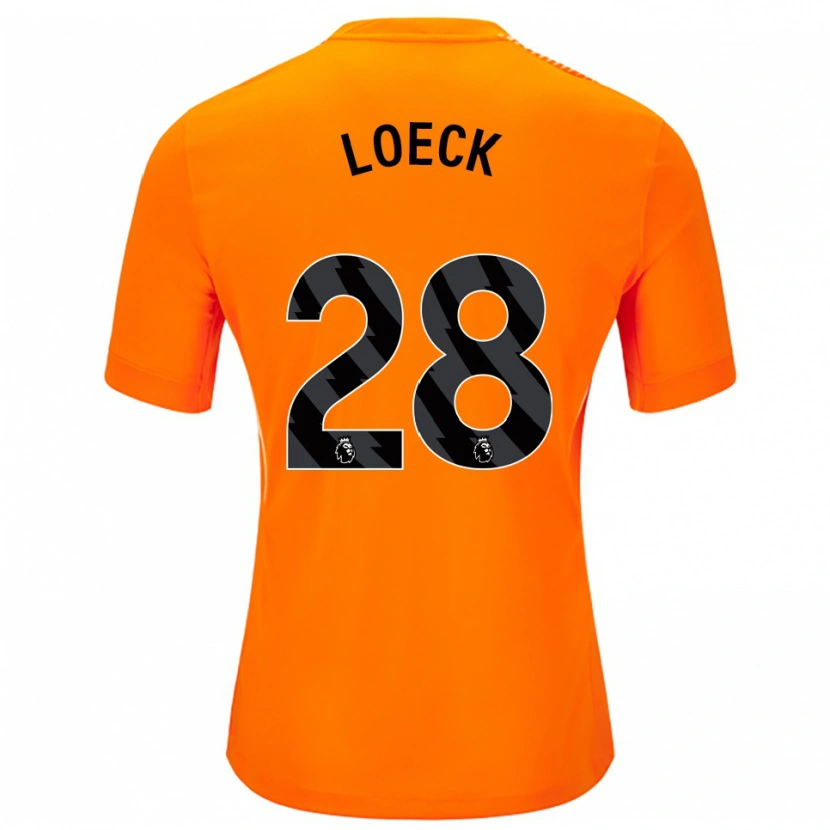 Danxen Dames Melina Loeck #28 Oranje Zwart Keepersshirt 2025/26 T-Shirt