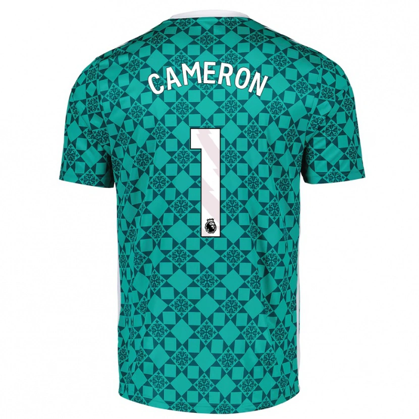 Danxen Dames Dan Cameron #1 Groen Wit Keepersshirt 2025/26 T-Shirt