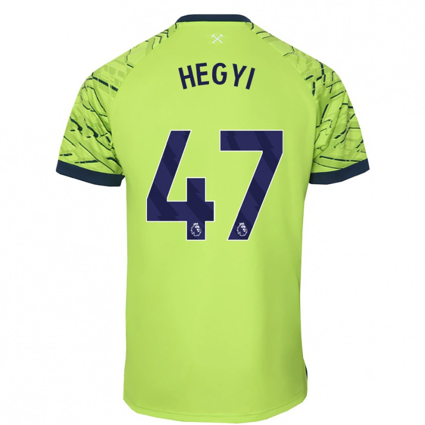 Danxen Dames Krisztián Hegyi #47 Fluorescerend Groen Keepersshirt 2025/26 T-Shirt