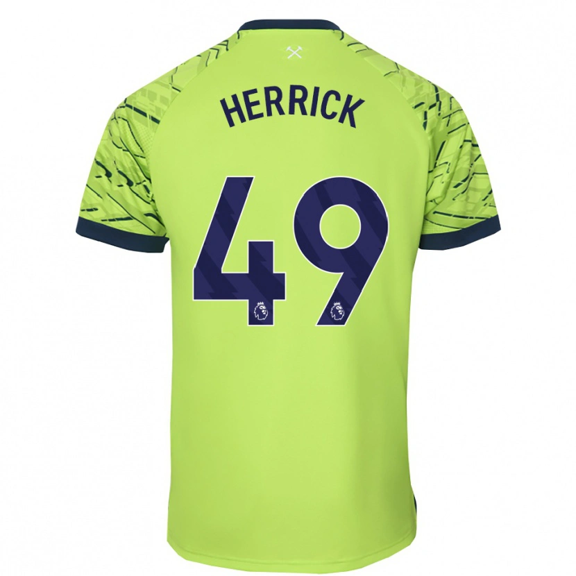 Danxen Dames Finlay Herrick #49 Fluorescerend Groen Keepersshirt 2025/26 T-Shirt