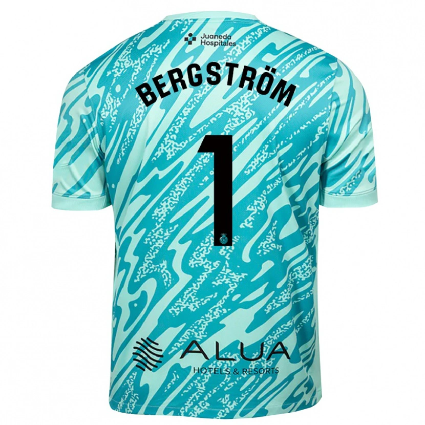 Danxen Dames Lucas Bergström #1 Cyaan Zwart Keepersshirt 2025/26 T-Shirt