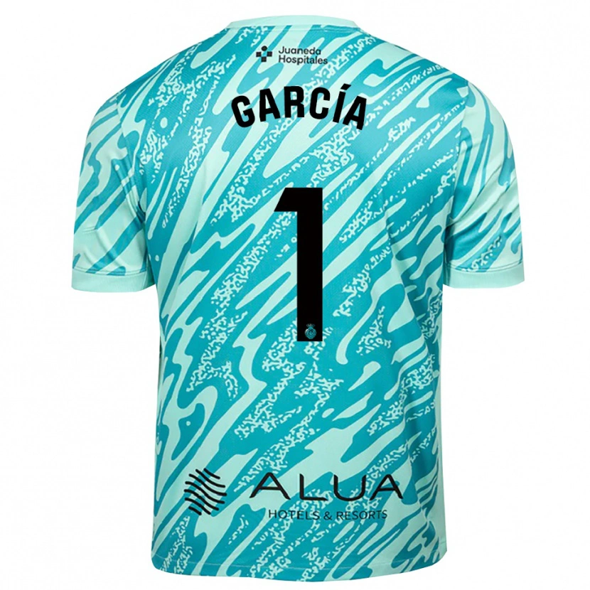 Danxen Dames Pere García #1 Cyaan Zwart Keepersshirt 2025/26 T-Shirt