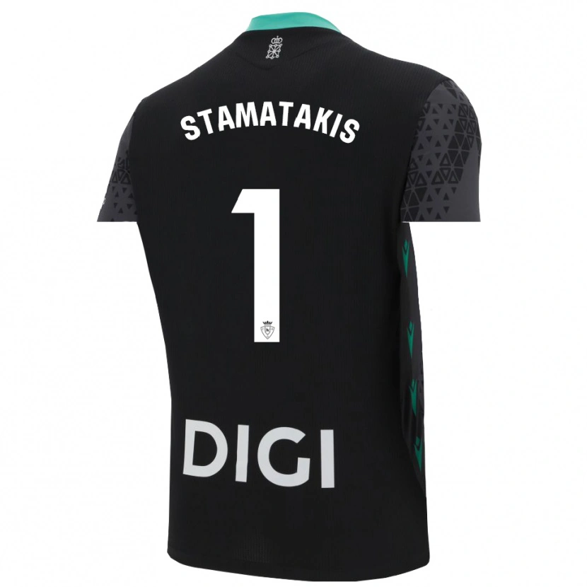 Danxen Dames Dimitrios Stamatakis #1 Donkergrijs Zwart Keepersshirt 2025/26 T-Shirt