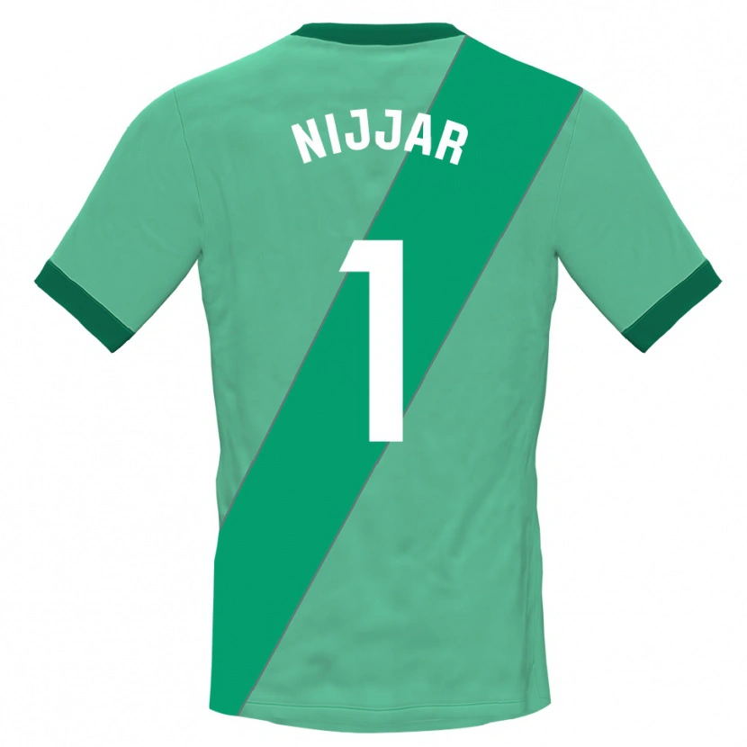 Danxen Dames Tejpal Nijjar #1 Groen Zwart Keepersshirt 2025/26 T-Shirt